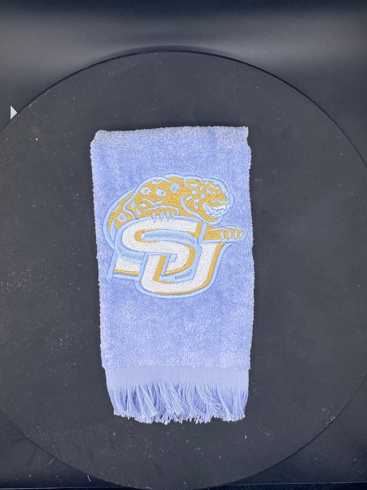 Southern University SU Logo Embroidered Towel | Jaguars Fan Towel | HBCU Alumni Gift - West & Remount Custom Apparel