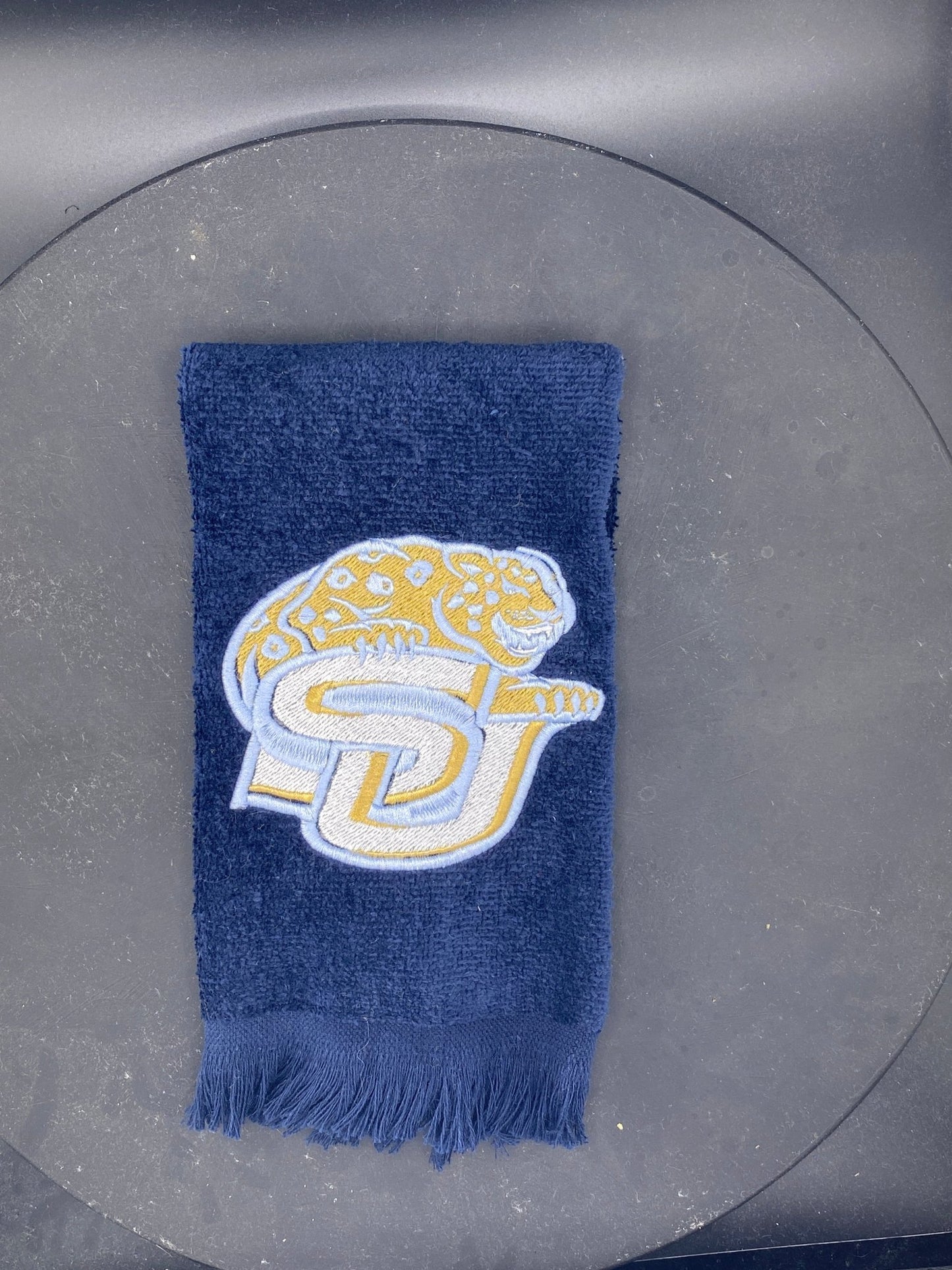 Southern University SU Logo Embroidered Towel | Jaguars Fan Towel | HBCU Alumni Gift - West & Remount Custom Apparel