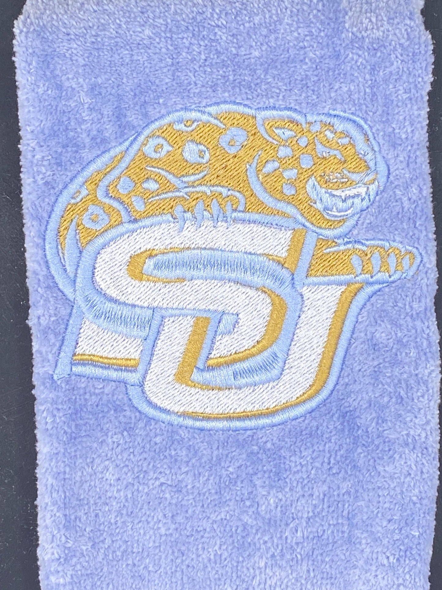 Southern University SU Logo Embroidered Towel | Jaguars Fan Towel | HBCU Alumni Gift - West & Remount Custom Apparel