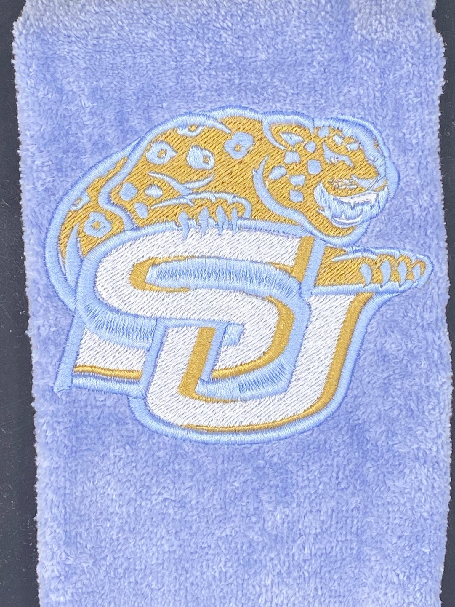 Southern University SU Logo Embroidered Towel | Jaguars Fan Towel | HBCU Alumni Gift - West & Remount Custom Apparel