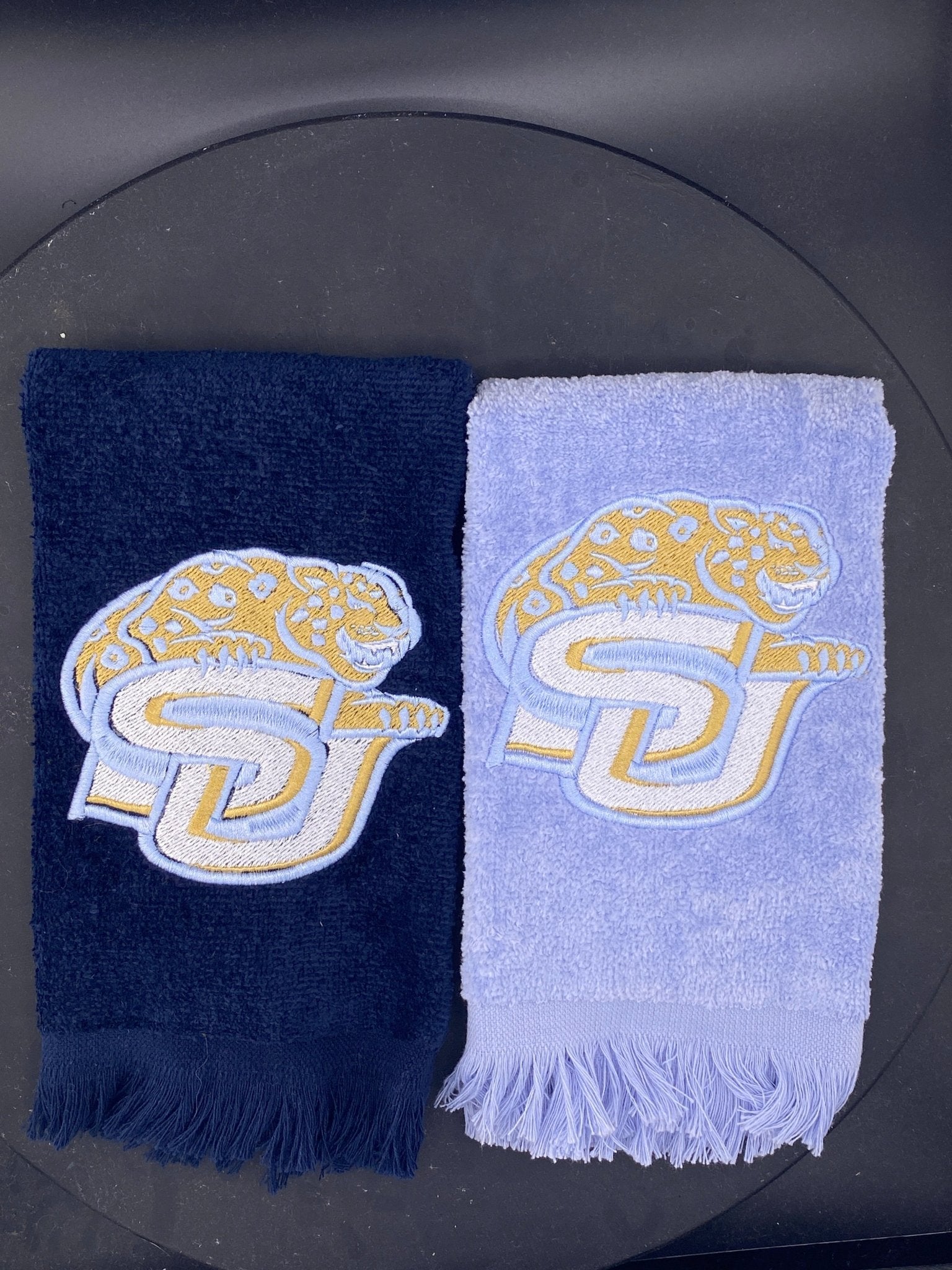 Southern University SU Logo Embroidered Towel | Jaguars Fan Towel | HBCU Alumni Gift - West & Remount Custom Apparel