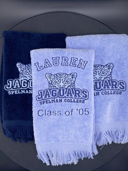 Spelman College Jaguares Leisure Luxe Towel – Custom Embroidered HBCU Gift - West & Remount Custom Apparel