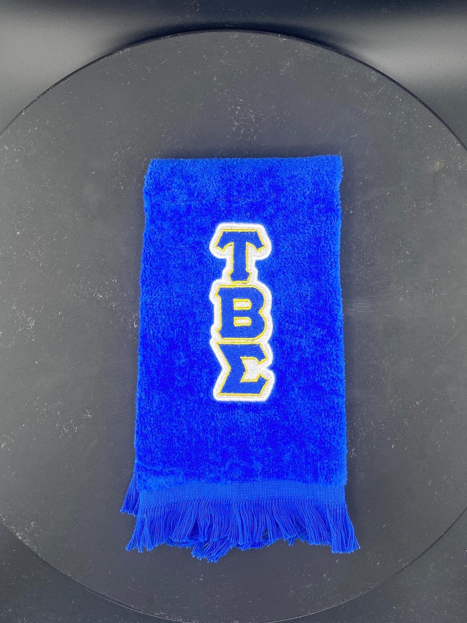 Tau Beta Sigma Stroll Towel (Royal Blue & Gold Options Available) - West & Remount Custom Apparel