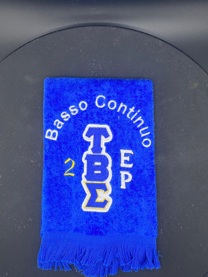Tau Beta Sigma Stroll Towel (Royal Blue & Gold Options Available) - West & Remount Custom Apparel