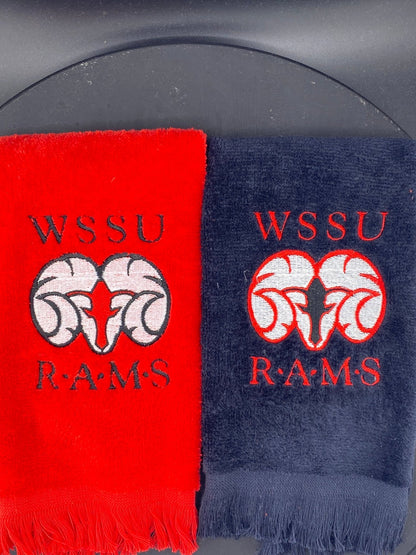 WSSU Leisure Luxe Towel – Abstract Ram Design - West & Remount Custom Apparel