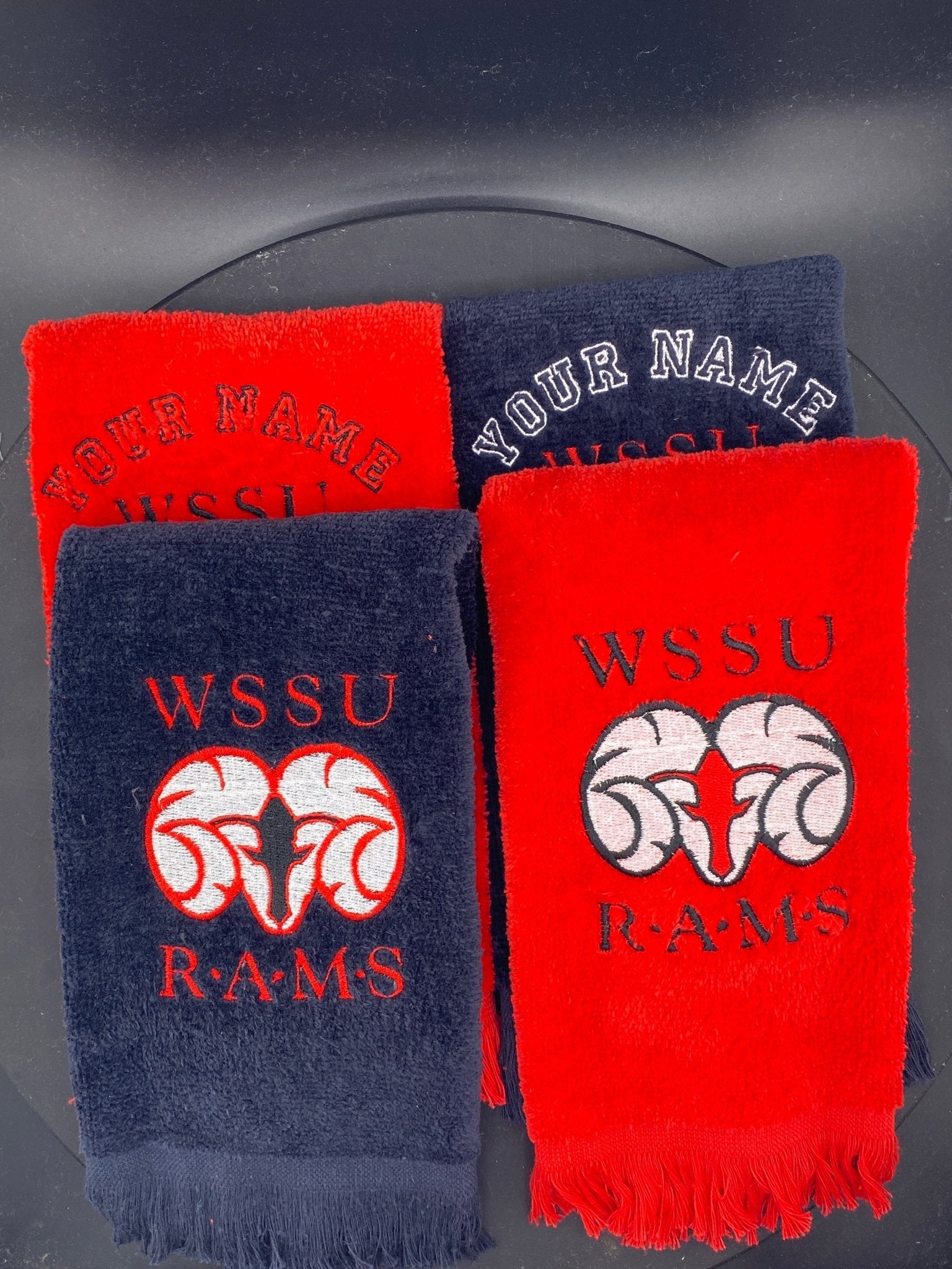 WSSU Leisure Luxe Towel – Abstract Ram Design - West & Remount Custom Apparel