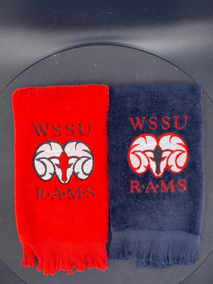 WSSU Leisure Luxe Towel – Abstract Ram Design - West & Remount Custom Apparel