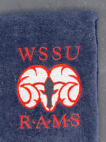 WSSU Leisure Luxe Towel – Abstract Ram Design - West & Remount Custom Apparel