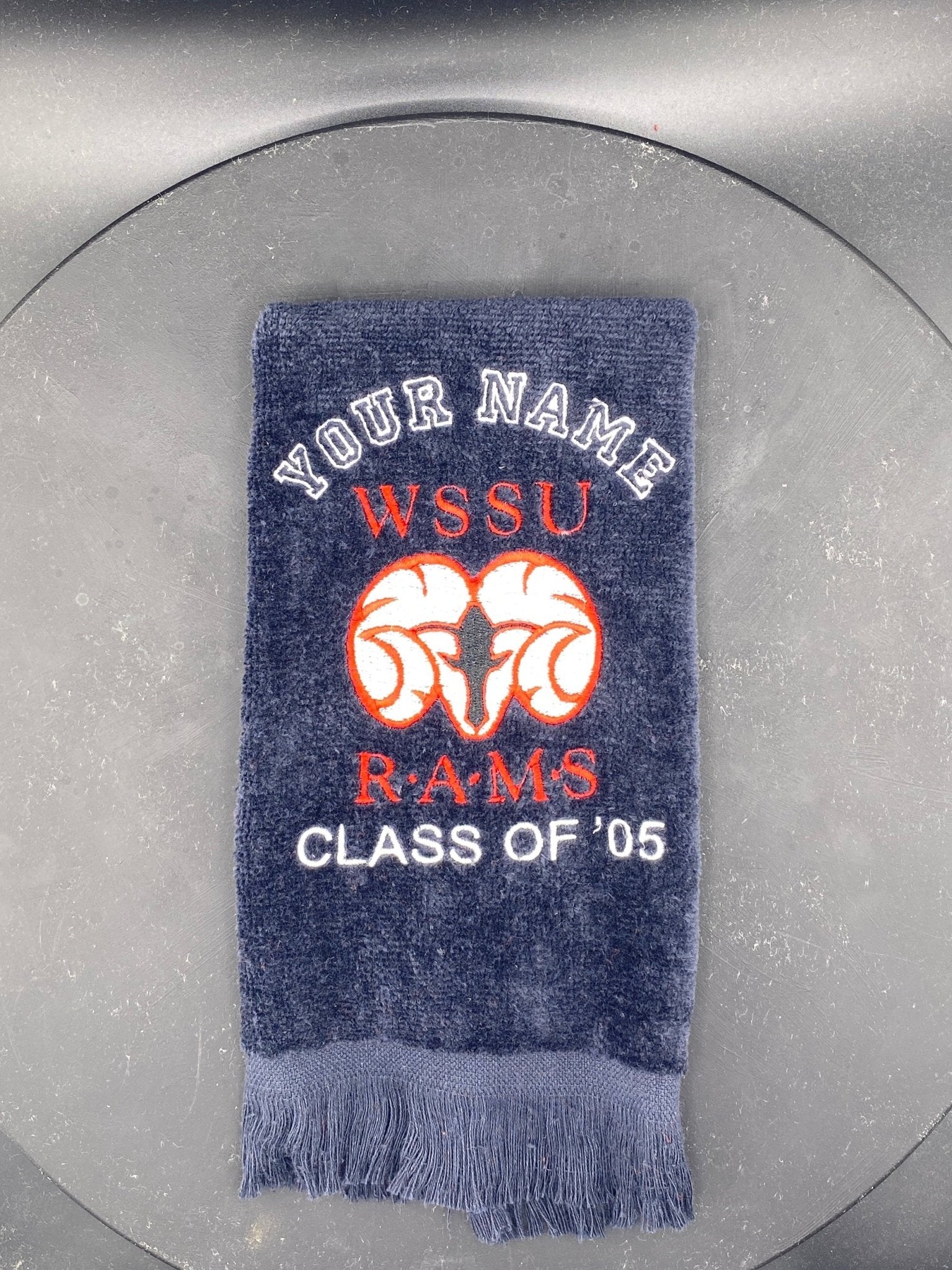 WSSU Leisure Luxe Towel – Abstract Ram Design - West & Remount Custom Apparel