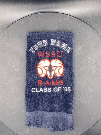 WSSU Leisure Luxe Towel – Abstract Ram Design - West & Remount Custom Apparel