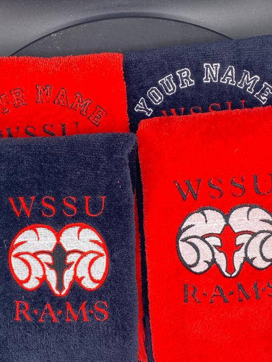 WSSU Leisure Luxe Towel – Abstract Ram Design - West & Remount Custom Apparel