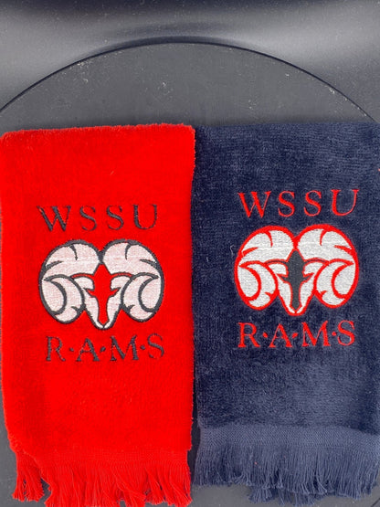 WSSU Leisure Luxe Towel – Abstract Ram Design - West & Remount Custom Apparel