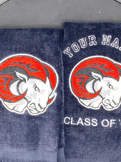 WSSU Leisure Luxe Towel – Detailed Ram Mascot - West & Remount Custom Apparel