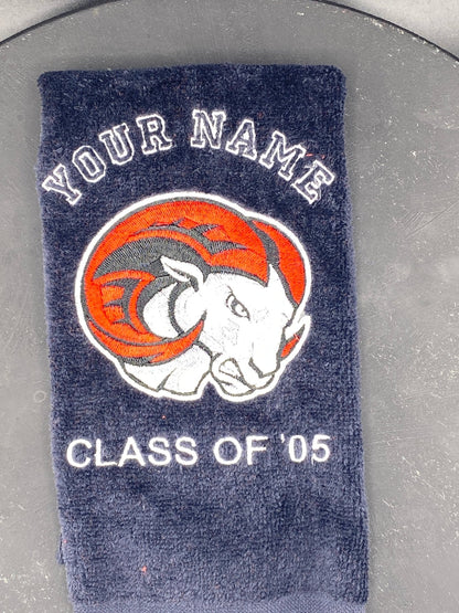WSSU Leisure Luxe Towel – Detailed Ram Mascot - West & Remount Custom Apparel
