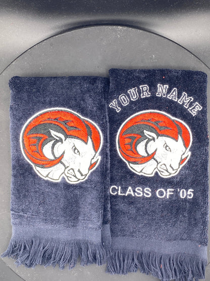 WSSU Leisure Luxe Towel – Detailed Ram Mascot - West & Remount Custom Apparel