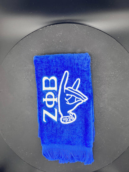 Zeta Phi Beta Kitty Hand Stroll Towel - West & Remount Custom Apparel